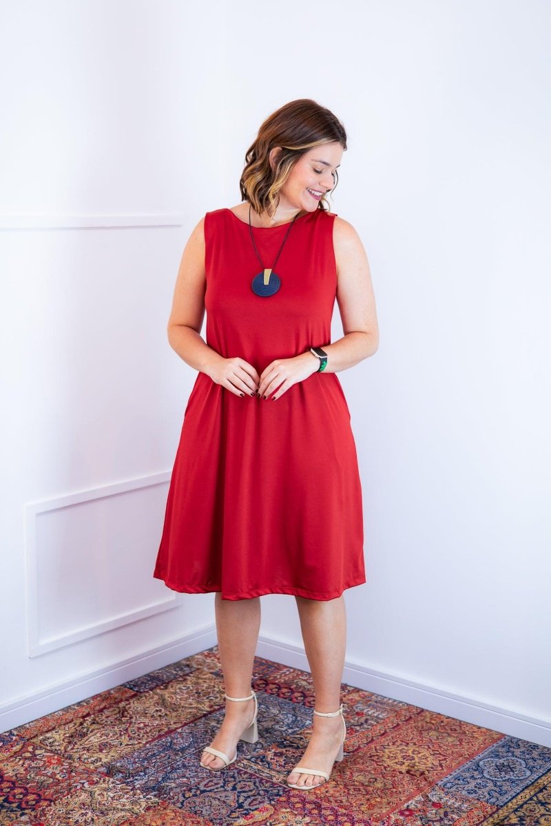 Vestido Sofia - Malha Confort Regata Midi