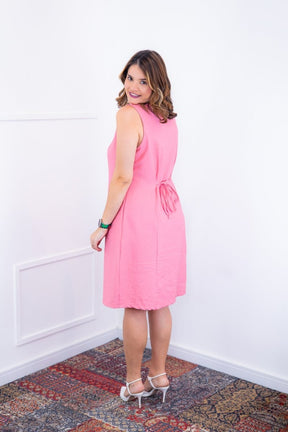 Vestido Vanessa – Midi Regata Ajustável em Viscose Marrant