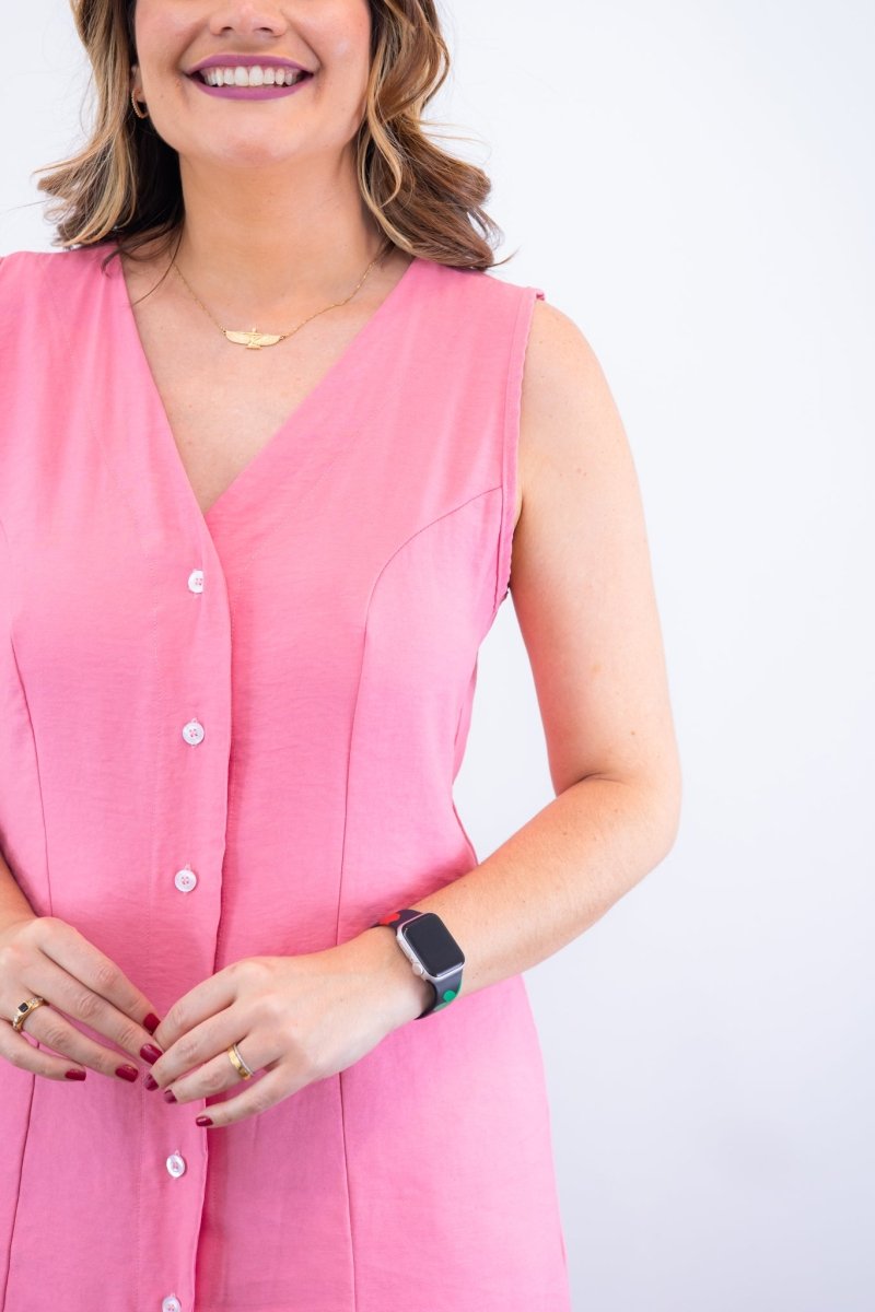 Vestido Vanessa – Midi Regata Ajustável em Viscose Marrant