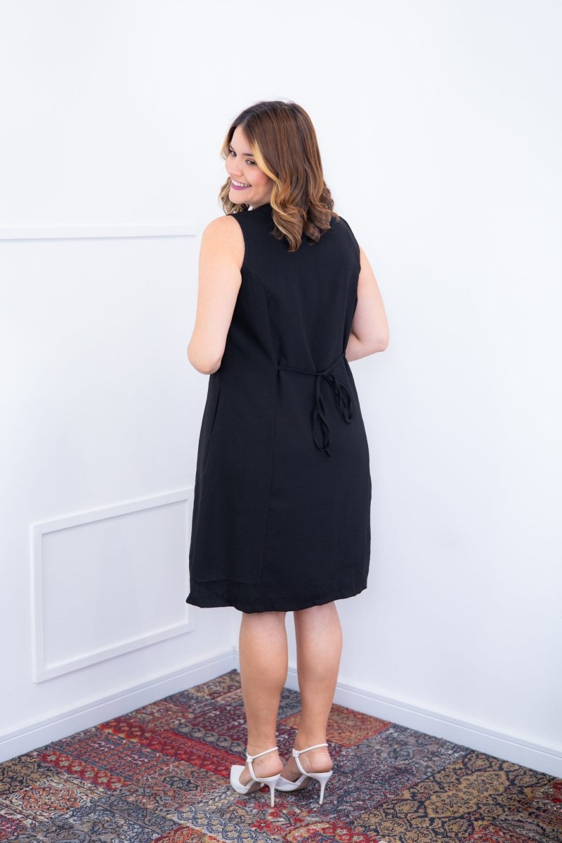 Vestido Vanessa – Midi Regata Ajustável em Viscose Marrant