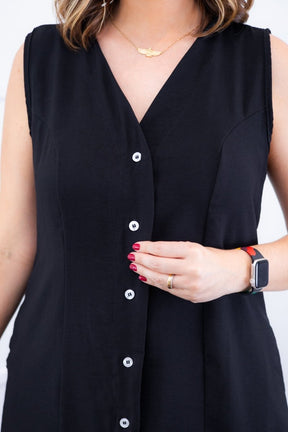 Vestido Vanessa – Midi Regata Ajustável em Viscose Marrant