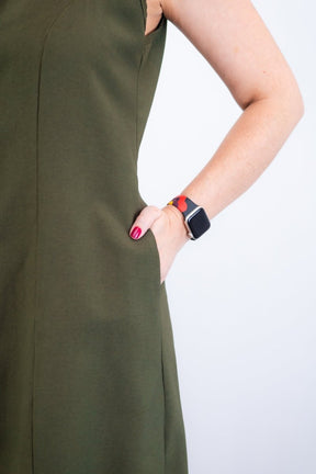 Vestido Vanessa – Midi Regata Ajustável em Viscose Marrant