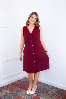 Vestido Vanessa – Midi Regata Ajustável em Viscose Marrant