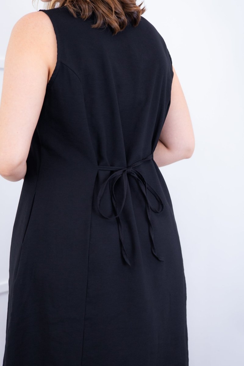 Vestido Vanessa – Midi Regata Ajustável em Viscose Marrant