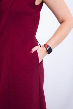 Vestido Vanessa – Midi Regata Ajustável em Viscose Marrant