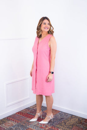 Vestido Vanessa – Midi Regata Ajustável em Viscose Marrant