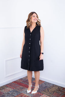 Vestido Vanessa – Midi Regata Ajustável em Viscose Marrant