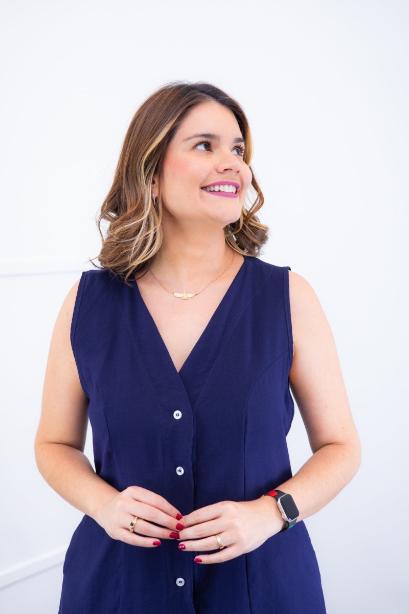 Vestido Vanessa – Midi Regata Ajustável em Viscose Marrant