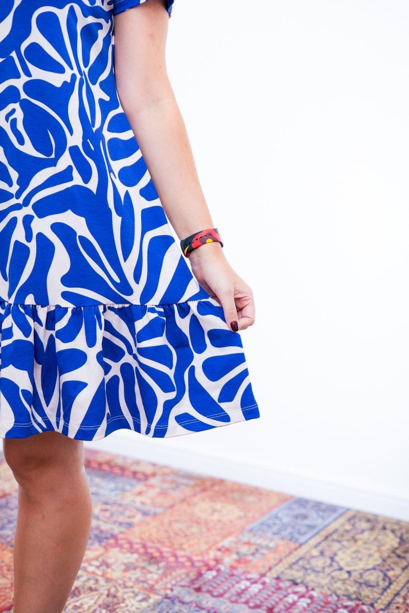 Vestido Verona - Babado Gola V e Manga Curta