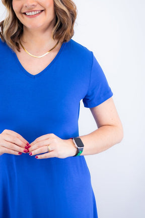 Vestido Verona - Babado Gola V e Manga Curta