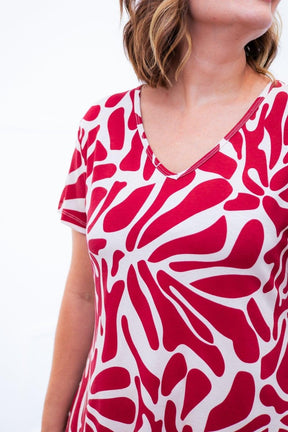 Vestido Verona - Babado Gola V e Manga Curta