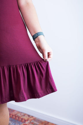 Vestido Verona - Babado Gola V e Manga Curta