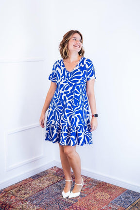 Vestido Verona - Babado Gola V e Manga Curta