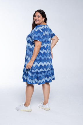 Vestido Verona - Babado Gola V e Manga Curta