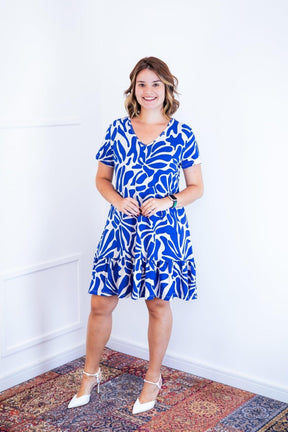 Vestido Verona - Babado Gola V e Manga Curta